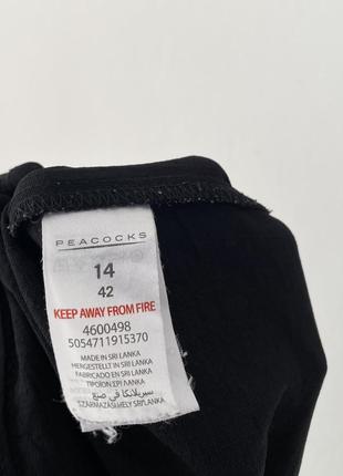 Черные брюки кюлоты с пуговицами спереди peacocks5 фото