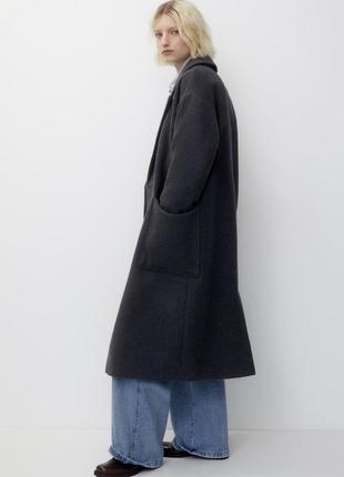 Пальто женское pull &amp; bear&lt;unk&gt; женское пальто осень6 фото