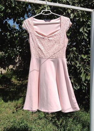 Милое розовое платье коттон dorothy perkins