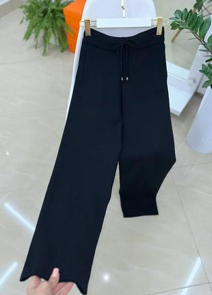 Женский вязаный костюм штаны + кофта на змейке dіоr9 фото