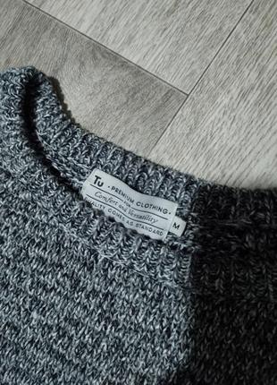 Мужской свитер / tu / кофта / мужская одежда / свитшот / серый свитер2 фото