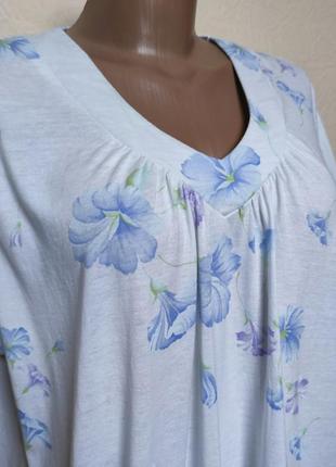 Ночная сорочка ночнушка цветочный принт diane von furstenberg /6407/2 фото