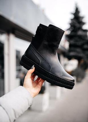 👟 челси puma fenty by rihanna chelsea sneaker boot "black"/наложка bs👟1 фото