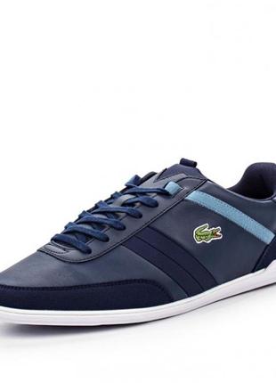 Шкіряні кросівки lacoste на низькій підошві, size 42(27 см.)