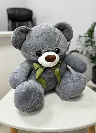 Іграшка-плед ведмедик сірий