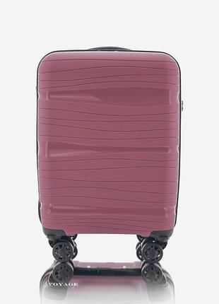 Ручна поклажа xs зі знімними колесами поліпропіленова дорожня валіза voyage super me на 4 колесах бордова