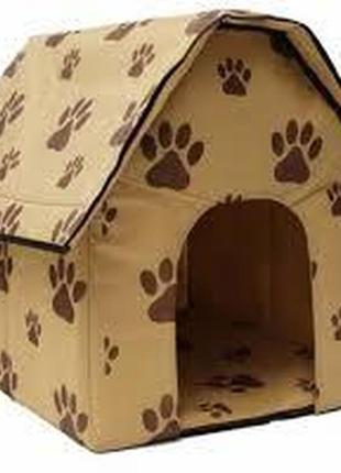 Домик для собак и кошек portable dog house будка большая3 фото