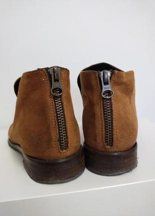 Демисезонные качественные женские ботинки. замш 36й размер. б/у5 фото