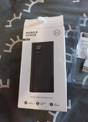 Портативна батарея power bank 20000mah 40w. швидке заряджання.
