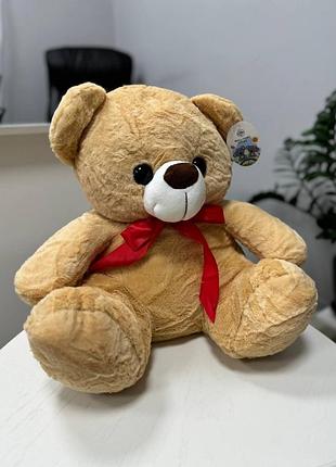 Игрушка-плед мишка бежевый