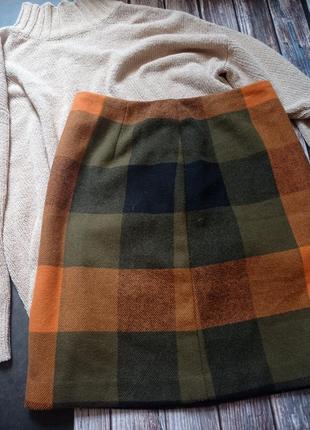 Теплая юбочка с шерстью известного бренда
