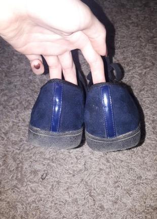 Темно-сині черевички2 фото