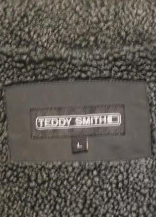 Чорна утеплена штормова куртка teddy smith франція l.6 фото