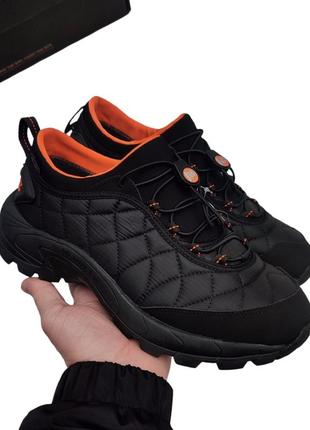 ❄️мужские кроссовки merrell ice cap moc termo черные с оранжевым (термо)❄️3 фото