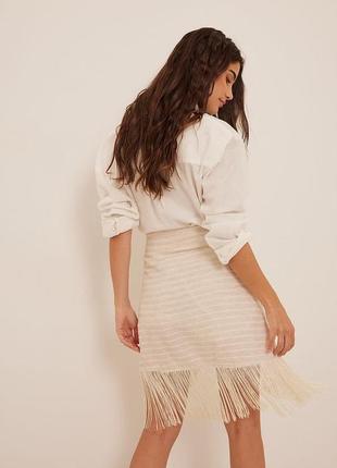 Оригинальная "завязанная" юбка с бахромой в стиле бохо шик гетсби рюмльстон3 фото
