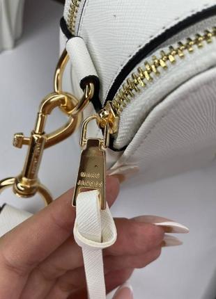 Женская сумка marc jacobs logo white марк джейкоб белая 00579 фото