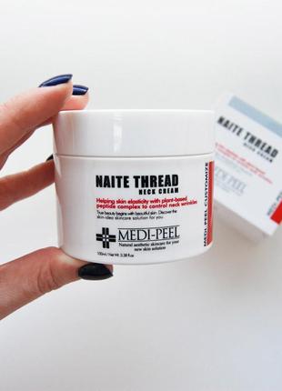 Підтягуючий крем для шиї medi-peel naite thread neck cream - 100 мл