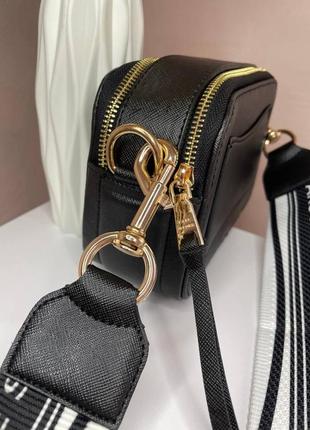 Женская сумка marc jacobs logo black марк джейкоб черная 00596 фото