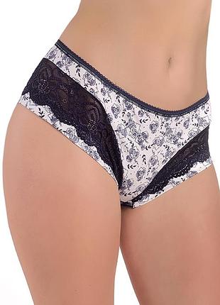 Kiss 2255 трусики женские сине-белые oro