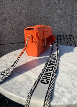 Жіноча сумка dior 30 montaigne orange діор помаранчева 00602 фото
