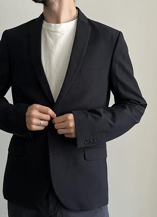 Samsoe samsoe датский дизайн премиум современный интересный современный фактурный блейзер пиджак неви оригинал шерсть новая дорога