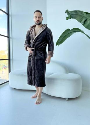 Махровий халат, чоловічий махровий теплий халат10 фото