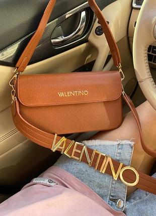 Сумка женская valentino валентино коричневая dn 110