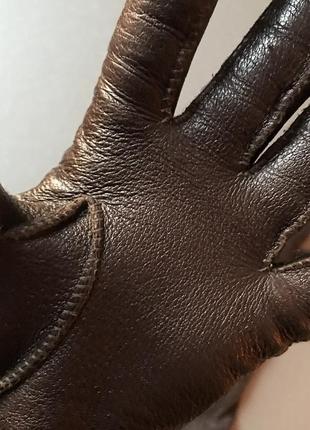 Перчатки рукавичкі шкіра шкіряні італія вінтаж4 фото