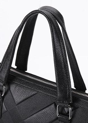 Качественная кожаная сумка портфель для документов мужская женская, деловой портфель натуральная кожа9 фото