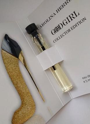 Очень стойкий мини-парфюм carolina herrera good girl collector edition gold золотая туфля