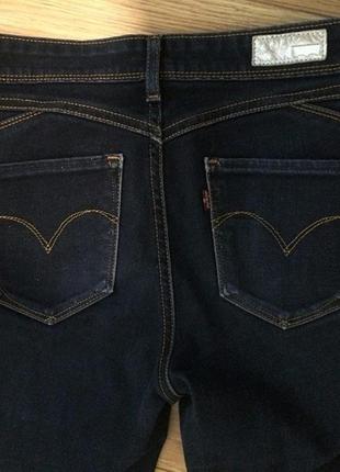 Джинсы levis demi curve оригинал, w26 темно-синие3 фото