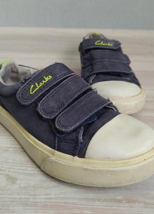 Дитячі джинсові кеди мокасини clarks