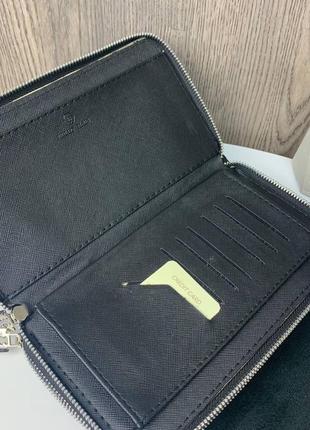 Большой мужской клатч барсетка стиль philipp plein в коробке, портмоне кошелек10 фото