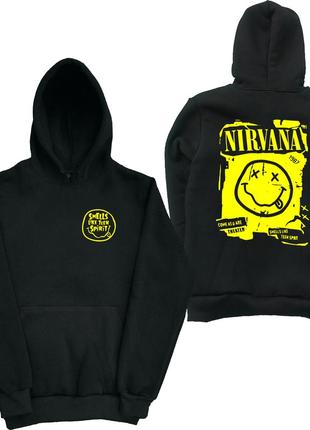 Толстовка худи нирвана. nirvana рок 2xs-2xl