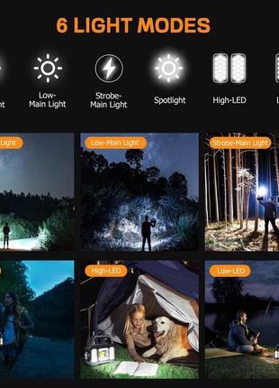 Мультифункціональний ліхтар kinsach solar multifunctional portable lamp yd2205b9 фото