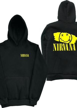 Толстовка худи нирвана. nirvana рок 2xs-2xl