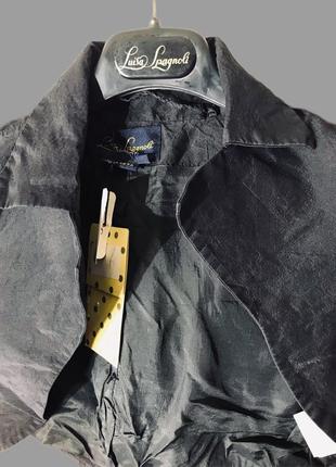 Болеро з натурального шовку чёрного коліру розпродаж знижки останній розмір luisa spagnoli made in italy 🇮🇹5 фото