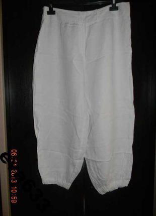 Жіночі білі широкі літні шорти льон 46-48р sale