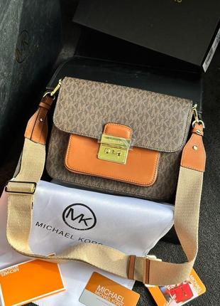 Сумка michael kors sloan editor medium bag brown