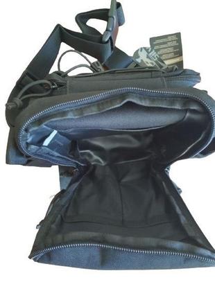 Тактическая набедренная сумка silver knight  подсумок на бедро черная2 фото
