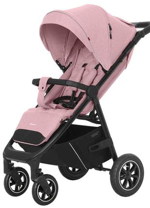 Прогулянкова коляска carrello bravo crl-5512 надувні колеса, crystal pink