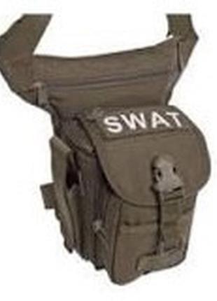Тактична набедрена сумка silver knight  swat підсумок на стегно олива