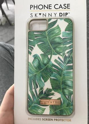 Чехол на iphone 6, 7, 8 skinnydip london пальмовый принт