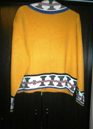 Яркая женcкая акриловая кофта свитер под горло m-l2 фото