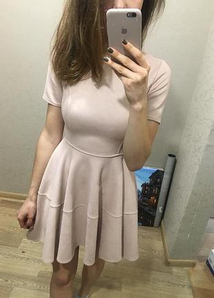 Сукня святкова, нарядна, замшева, велюрова