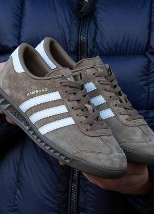 Кроссовки adidas hamburg brown