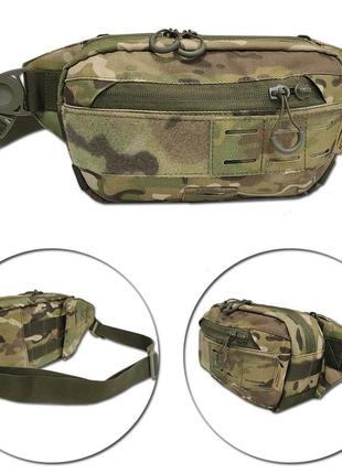 Тактическая поясная сумка – бананка, военная сумка на пояс, подсумок универсальный с креплением molle. тбп-1м3 фото