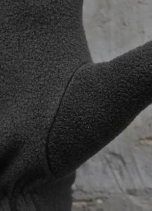 Зимовий флісовий комплект флісові перчатки + шапка для зсу4 фото