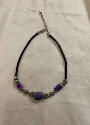 Бусы, колье с натуральными камнями