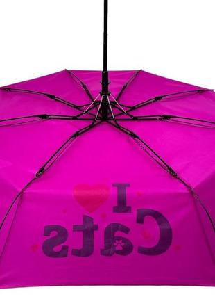 Детский складной зонт для девочек и мальчиков на 8 спиц "i♥cats" с кошками от фирмы...